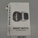 Smart Watch, 1.85"HD Smartwatches for Men Women (Answer/Make Calls), 100+ Sport Modes Fitness Tracker Watch, Heart Rate/Sleep Monitor, IP68 Waterproof Activity Tracker Smartwatch Android iOS (Deep Black)