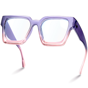 livho Oversized up to 99% Blue Light Blocking Glasses for Woman - Rectangle Fashion Glasses for Computer, Chic Preppy Frame