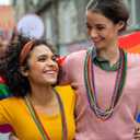 2 x 24 PCS Mardi Gras Beads, 33" Assorted Colors Carnival Beaded Necklaces, 6 Colors Bead Necklace Party Supplies, Round Beaded Costume Necklaces for Festive Event Accessories Parade Throws Favors