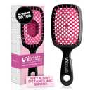 FHI Heat UNbrush Detangling Brush for Pain-Free Brushing on All Wet or Dry Hair Types  Durable DuoFlex Anti-Static Bristles, Lightweight Handle, Vented Hair Brush (Cherry Blossom)