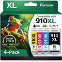 910XL 910 Ink Cartridges for HP Printers Compatible for HP 910XL Ink Cartridges Combo Pack Works with HP OfficeJet Pro 8020 8025 8035 8028 8022 8010 8015(Black Cyan Magenta Yellow, 910XL Ink)