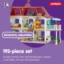 schleich Horse Club - 192PC Lakeside Country House and Stable Playset - Equestrian Toy Set with People and Horse Figurines - Large Dollhouse with Furniture - Imaginative Play for Kids 5+ | 42551, 56.1 X 16 X 37.6 Cm