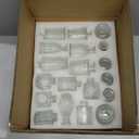 Brajttt Glass Bud Vase Set of 32 pcs,Bud Vases in Bulk,Small Vases for Centerpieces, Mini Flower Vase Bulk for Rustic Wedding Home Table Decorations (Clear)