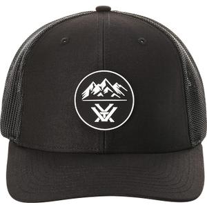 Vortex Three Peaks Patch Snapback Caps (One Size, Black)