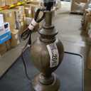 Clayre & Eef Lampenvoet Tafellamp in Brown MDF.