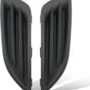 AUTOKAY Front Bumper Fog Light Lamp Lens End Cover Left and Right Side Fits for Ford Fiesta 2014 2015 2016 2017 2018 Kidney Grill