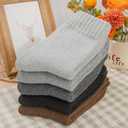 3 x Loritta 5 Pairs Wool Socks for Women Stocking Stuffers Gifts Winter Warm Hiking Crew Boot Socks