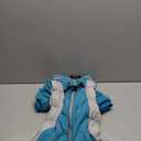 SUNFURA Full Body Dog Coat - Warm Fleece Jacket for Large Dogs, Turtleneck Winter Coats with Harness, Reflective Dog Snowsuit Windproof Puffer Jackets with Legs for French Bulldog, Turquoise L