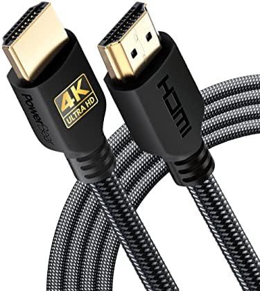 PowerBear 4K HDMI Cable 10 ft [2 Pack] High Speed, Braided Nylon & Gold Connectors, 4K @ 60Hz, Ultra HD, 2K, 1080P, ARC & CL3 Rated | for Laptop, Monitor, PS5, PS4, Xbox One, Fire TV, Apple TV & More