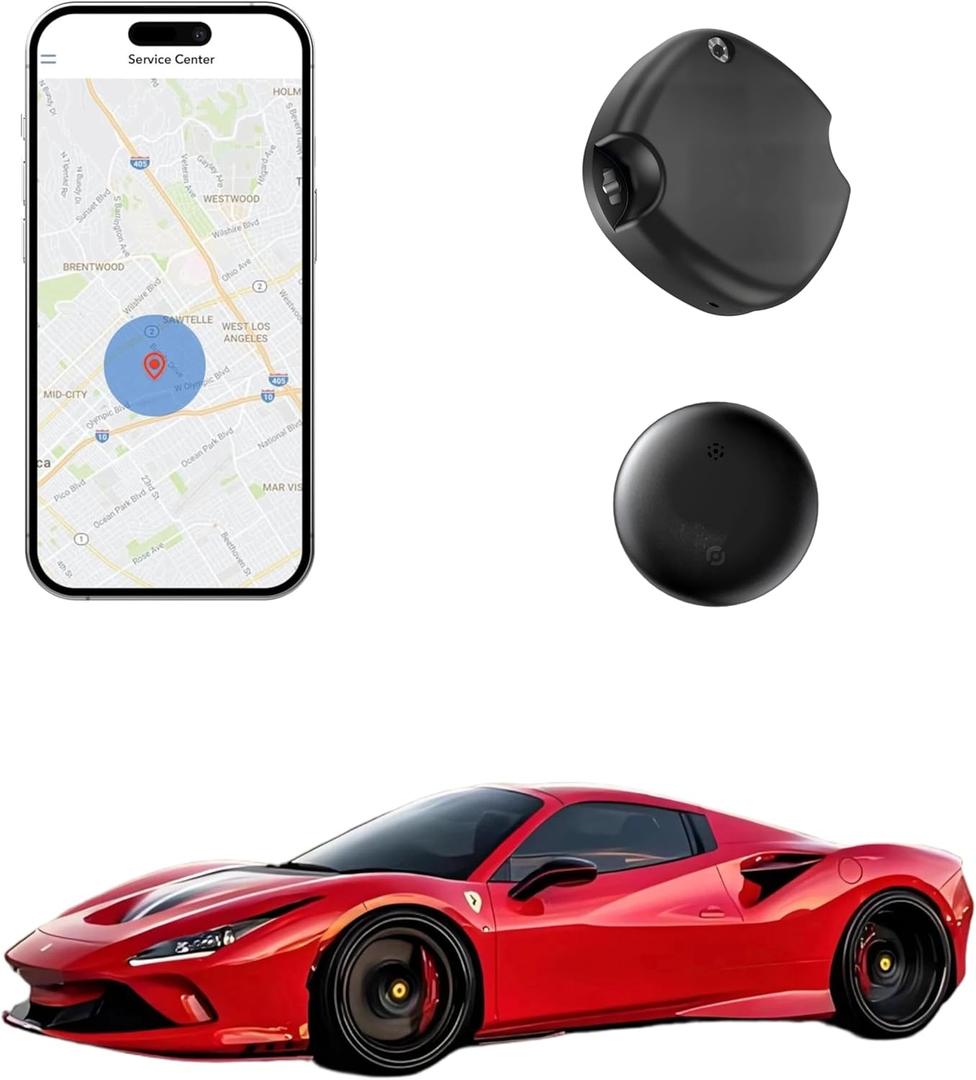 Magnetic Hidden GPS Tracker for Vehicles,Magnetic Waterproof Car Tracker, No Monthly fees, Mini Portable GPS Tracker for Bike,Trucks, Fleet, Motorcycle, Anti-Theft (Android only)