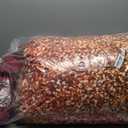 7 Pcs Queen Size Comforter Set with Pillowcases & Shams, Glitter Gold and Red Ombre Pattern Bedding, Luxurious Bed in a Bag with Flat and Fitted Sheets for Elegant Bedroom Décor