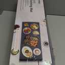 Extra Large Food Warming Mat with Heat-Resistant Pad, 36X15 Inch, 6 Temperature & 6 Timer Settings, Child Lock Safety, Fits More Dishes for Family Dinners and Parties (Dark Blue)