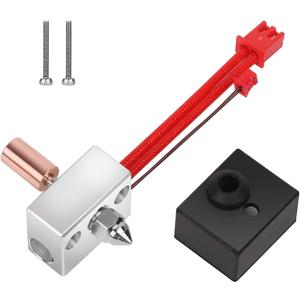 Creality Official Sprite Extruder Upgrade Heater Block Kit High Temperature Pro 300℃ Titanium Heatbreak Plated Copper Nozzle Compatible with Creality Ender 3 S1/Ender3 S1 Pro/CR10 Smart Pro