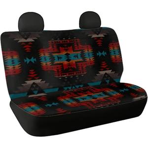 Navajo Print Car Bench Protector Toop cover Southwestern Style Back Seat Covers for Kids Dogs Washable Auto Seat Cushion Fits Most Vehicles for Women Girls, (Only Top Cover)