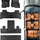 2018-2025 for Ford Expedition Floor Mats & Cargo Liner XLT/Limited/King Ranch/Platinum with 2nd Row Bucket Seats (Not for Max), All Weather Custom Fit for Expedition Accessories Rubber