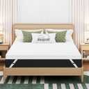 Full Mattress Topper, 3 inch Memory Foam Mattress Topper for Back Pain Relief, Removable & Washable Cover, Anti-Slip, CertiPUR-US & Oeko-Tex Certified