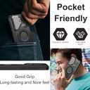 for Samsung Galaxy S24+ Plus Case, Compatible with Magsafe, Military Grade Phone Case with Kickstand, Built-in Camera Lens Protector Shockproof Magnetic Cover for Galaxy S24 Plus Case (Black)