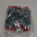 YULETIME 200 Red Christmas Lights, Pack of 2 Sets 33 Feet 100 Count UL Certified Incandescent String Lights (Red - Green Wire)