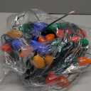 Minetom Vintage C9 LED Christmas Lights Outdoor Multicolor, 50 Feet C9 String Lights for Christmas Tree Roofline Holiday Party Indoor Outdoor Garden Patio Backyard Cafe Xmas Decoration, Green Wire