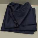 ChrisDowa Small Window Curtains 50 inches Long for Bedroom - Grommet Short Thermal Insulated Room Darkening Curtains for Kitchen (2 Panels, Navy Blue, 29 x 50 Inch)