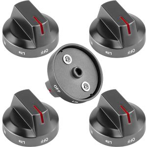 AMI PARTS DG94-03500A/Z Gas Stove Knob Replacement(Black) and DG94-03500X Gas Stove Knobs -Models NX60T8111SS NX60T8311SS NX60T8711SS for Oven Burner Top Stove knobs