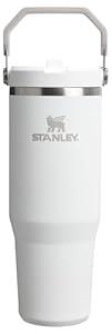STANLEY IceFlow 2.0 Flip Straw Tumbler with Handle 30 oz | Twist On Lid and Flip Up Straw | Leak Resistant Water Bottle | Insulated Stainless Steel | BPA-Free | Frost
