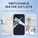 Shower Head Sink - Faucet Bathtub, Hose Sprayer Attachment with 9 Adapters, 79" Hose for Hair Washing, Pet Dog Rinse & Baby Bath, ON/OFF Extension for Tub Faucet, Utility Sink, Laundryroom, Garden