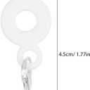 PRETYZOOM 16Pcs Silicone Straw Charm Adapters for Reusable Drinking Straws Hanging Ornaments and Pendant Accessories for Cups and Tumblers