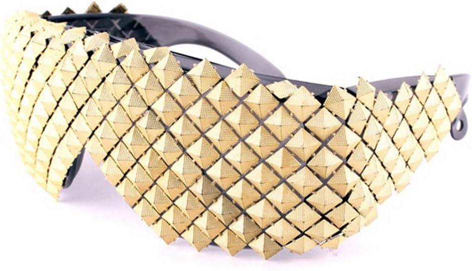 Punk Rocker Large Shield Spike Fashion Novelty Party Dance Sunglasses