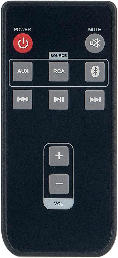 New Replace Remote Control Fit for Insignia NS-HBTSS116RC HBTSS116 Powered Bookshelf Speaker Home Theater System