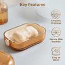Leakproof Bar Soap Holder Dish, Portable Travel Soap Case Box for Shower, Camping, Hiking, Outdoor Use, Keeps Soap Dry