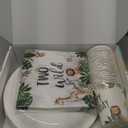 HIPVVILD Jungle Animal Theme Two Wild Birthday Plates And Napkins Party Supplies - Safari Party Decorations For 2-Year-Old Birthday, Plate, Cup, Napkin | Serve 24