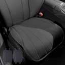 2PCS Leather Car Seat Cushions for Mercedes Benz GLE 350 GLE350 GLE 450 GLE450 2023-2026 Interior Accessories, Non-Slip Bottom All-Season Breathable, Front Seat Protector Cover Pads (Black)