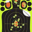 Splatterburst Targets - 8 x 12 inch Stick & Splatter Mini Silhouette - Self Adhesive Shooting Targets - Gun - Rifle - Pistol - Airsoft - BB Gun - Pellet Gun - Air Rifle - Made in USA