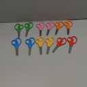 12 Packs 5" Small School Student Blunt Tip Craft Kids Scissors, Stainless Steel Blades Comfort Grip 5 Inch Safety Scissors Bulk for Children Toodler Cutting Paper