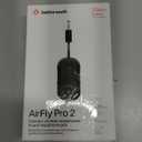 AirFly Pro 2  Bluetooth Adapter for Airplane, Pair 2 AirPods or Wireless Headphones  3.5mm AUX Bluetooth Transmitter and Receiver for Cars, Boats, Treadmills, TVs Airplane Travel Essentials, Black