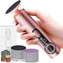 Electric Foot Callus Remover Rechargeable, Professional Pedicure Tools for Feet with 40PCS Sandpaper Discs, Adjustable Speed Heel Scraper for Cracked Heels, Foot Care Scrubber File for Dry Dead Skin (Rose Pink)