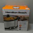 Hamilton Beach 8 Quart Programmable Slow Cooker with Three Temperature Settings, Dishwasher Safe Crock and Lid, Silver (33480)