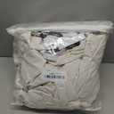 vctops 4 Pieces Waterproof Faux PU Leather Recliner Slipcovers Stretch Soft Sofa Couch Cover Anti-Slip Furniture Protector with Elastic Bottom for Kids Cats Dogs(White,1 Seat)