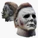 GTETKDE Halloween Michael Myers Mask 2024 Halloween Horror Cosplay Costume Scar Mask