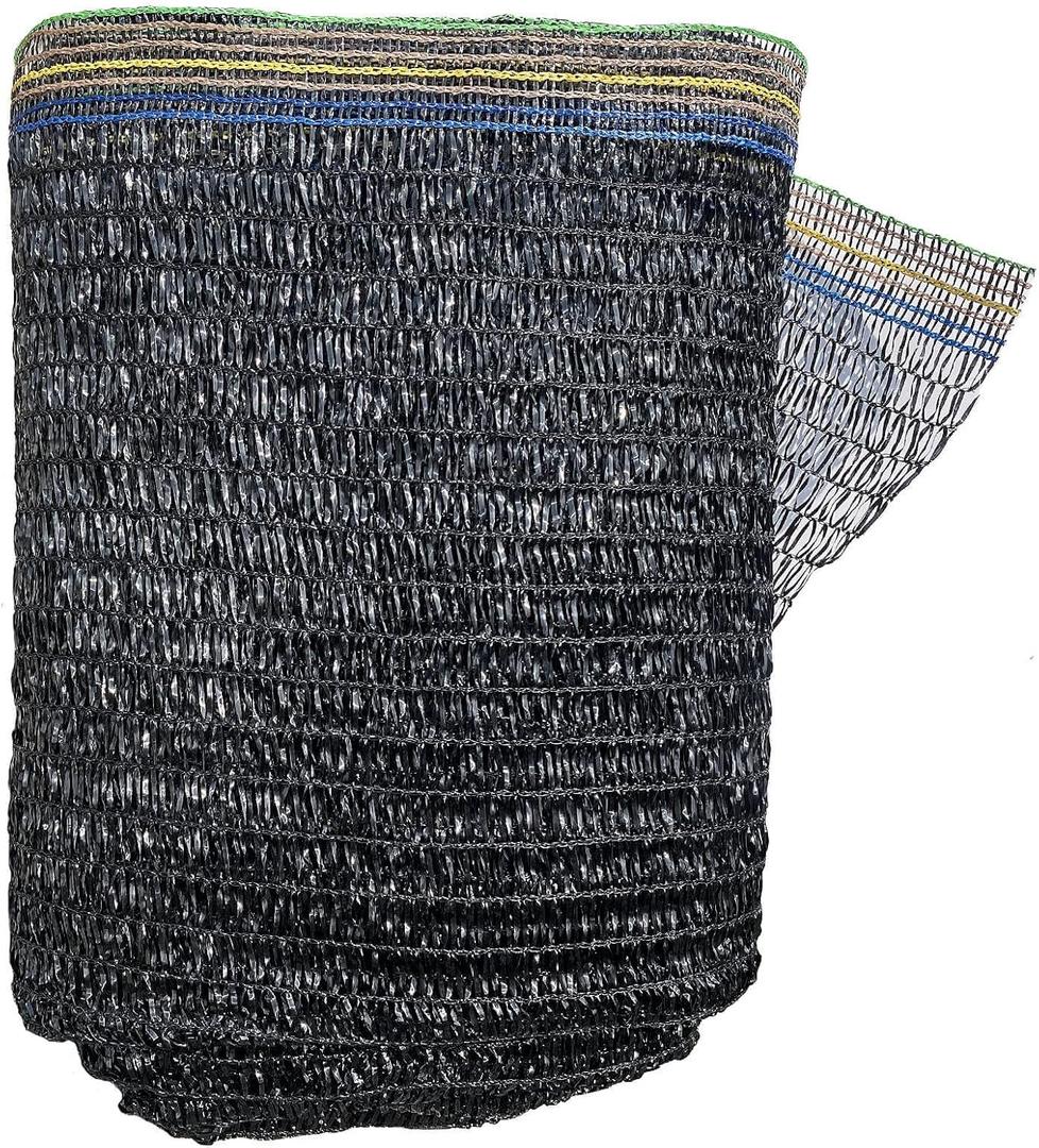 55% Sunblock Shade Cloth Cover Mesh UV Resistant Net for Garden Flower Plant Greenhouse, Black (6.5 x 10 FT)