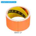 PATIKIL 2 Inch x 9.8 Feet Glow in The Dark Tape, 1 Roll Fluorescent Adhesive Tape Luminous Reflective Tape Black Light Glow Tape for Party, Orange