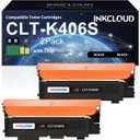 INKCLOUD CLT-K406S Black Toner Cartridge 2 Pack Compatible Toner Cartridge Replacement for Samsung 406 406S CLT-K406S CLT-C406S CLT-M406S CLT-Y406S to use with Xpress C460W C410W Printer