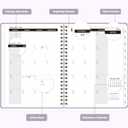 4 x 2026 Planner, Weekly and Monthly Calendar Academic Planner, Jan 2026 - Dec 2026, Planning Agenda Book for Desk Accessories and School Supplies - A5 (6.3'' x 8.5'')