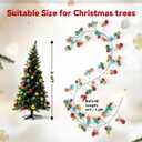 Multicolored Christmas Ball Garland Dailyart 4ft 48pcs Colorful Hanging Balls Ornaments Decorations Plastic Shatterproof Ball Garlands for Christmas Tree Centerpiece Wreath Mantel Decor