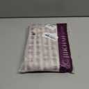 jinchan Striped Linen Kitchen Curtains 36 Inches Tier Curtains Farmhouse Modern Cafe Style Small Window Treatments Airy Light Filtering Rod Pocket for Living Room Bathroom 2 Panels Taupe Grey