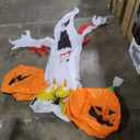 CAMPHILL 8FT Halloween Inflatables Ghost Decorations with Built-in LED Lights,Blow Up Scary Red Eye Pumpkin for Outdoor Halloween Party Garden Lawn Holiday Decor 