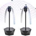 GUIDOT Fly Bug Fans for Food Tables, Fly Control Spinner Table Top Keep Flies Away from Patio Picnic Party Restaurant Kitchen Camping and BBQ (Black)