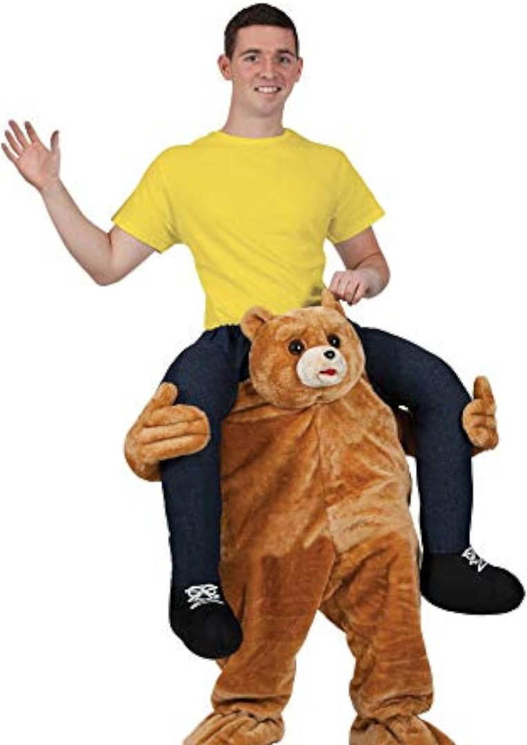 Teddy Rider Costume Ride On Bear Outfit Ted Bear Halloween Costume