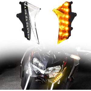 LED Front Turn Signals for Kawasaki Z650 2020-2025, Motorcycle LED Turn Signals Side Lights with DRL for Kawasaki Z900 ABS SE ABS 2020-2024 Accessories